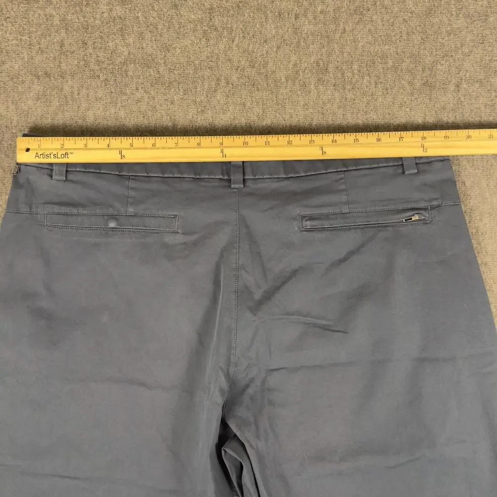 Lululemon Shorts Mens 38 Blue Chino 9 Inch Inseam Flat Front Casual Summer